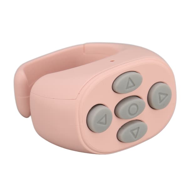 Bluetooth Fjernkontroll Multifunksjonell Ring Trådløs Telefon Selfie Utløser Rosa