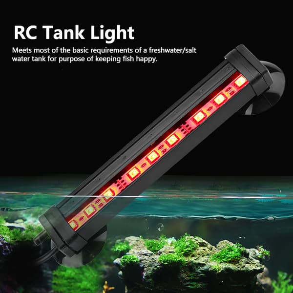 Fjernkontroll Akvarium Boblelys 16cm Undervanns LED Akvarielys US Plug