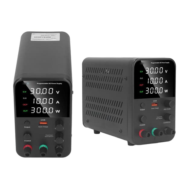 Justerbar DC Strømforsyning 0-120V 0-3A 360W Digital Display EU Stik AC230V