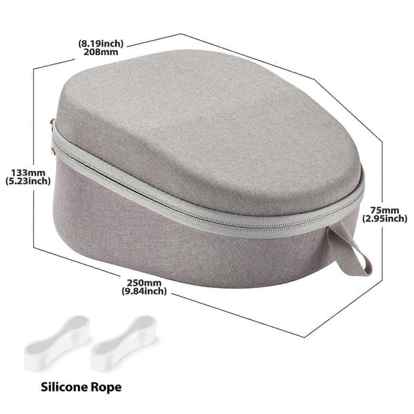 Bæretaske Robust EVA Gaming Headset Taske Med Flere Rum Til Pulse Hovedtelefon Tilbehør Grå Gray