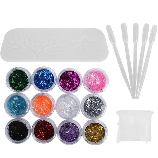 Älg Horn Silikonformar DIY Smyckestillverkning Glitter Dropper Tillbehör