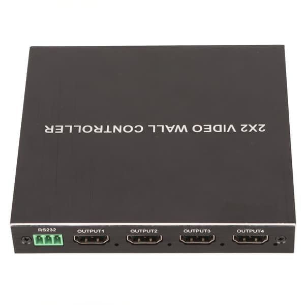 DVI TV-väggvideokontroll 180 graders roterande HD Multimedia Interface Splicing Display Processor Fjärrkontroll 100‑240V UK-kontakt