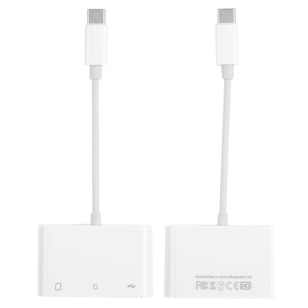 USB C SD TF Kortlæser Kamera Adapter Konverter Multifunktion Hukommelseskabel Skriver
