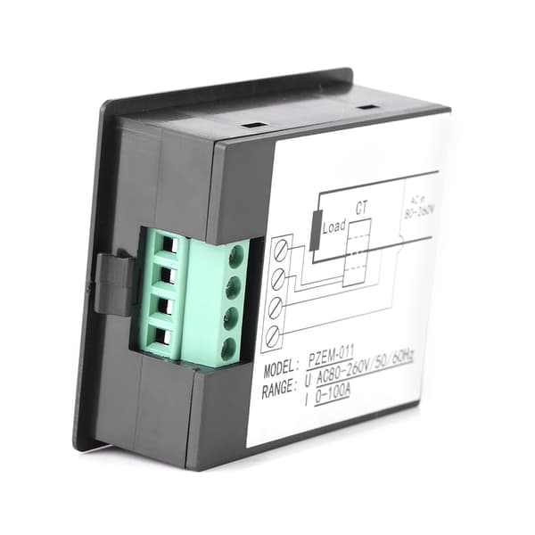 PEACEFAIR STN Display AC 80-260V 100A Strøm Spænding Watt Energi Panel Meter med CT