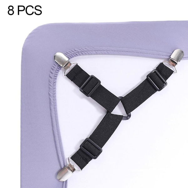 Piao 3-vejs Justerbar Heavy Duty Sheet Holder Fastener Gripper Clip Sling Strap