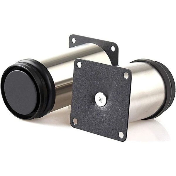 Fortykkede sofaben i børstet rustfrit stål Justerbare møbelfødder (4 stk 50*100 mm fortykket (ABS base)) holdbart