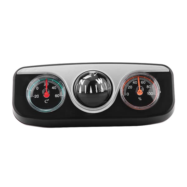 3 i 1 Bilinstrumentbräda Fäste Navigationskompass Termometer Hygrometer