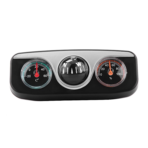 3-i-1 Bilinstrumentbræt Montering Navigationskompas Termometer Hygrometer