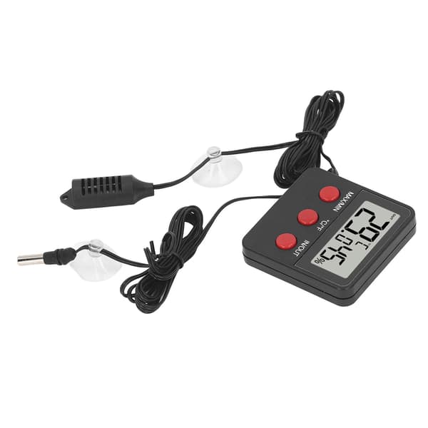 Mini Digital Hygrometer Termometer med 2 Prober til Inkubator Temperatur Fugtighedsmonitor