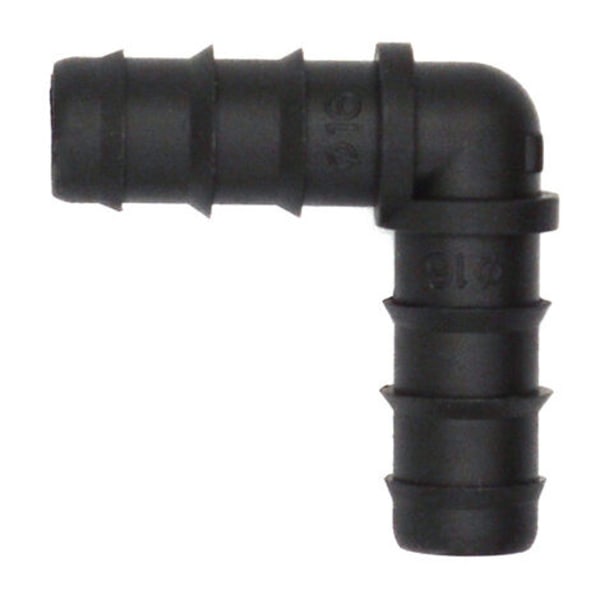 Slanganslutningar för 16 mm armbågsbevattningssystem, svart, 9 st，