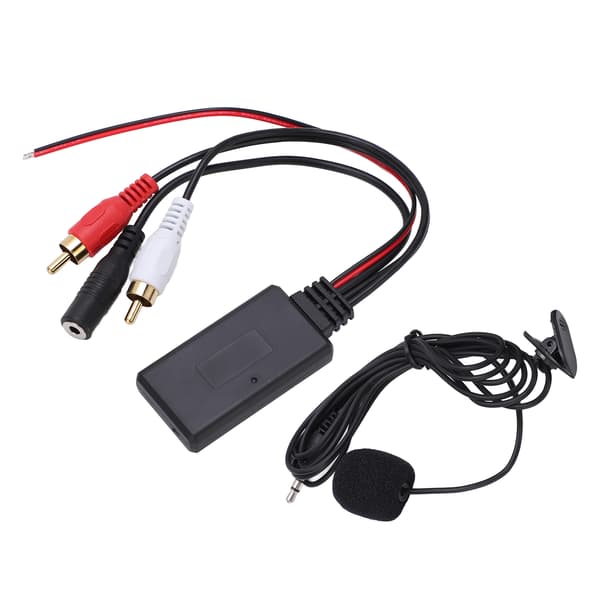 Bluetooth 5.0 langaton AUX-sovitin mikrofonilla Pioneer 2RCA -audioportille