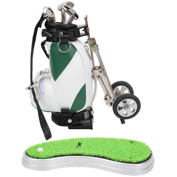 Zinklegering Golf Pennsett 3 Kulepenner Mini Bag Grønn Hvit Base
