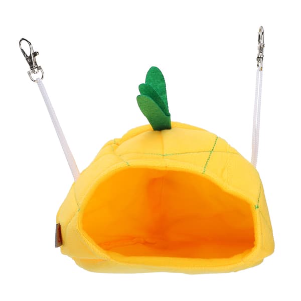 Gyllene Hamster Varm Hängande Säng Vinter Sovkoja Litet Djur Lekhus Ananas Design