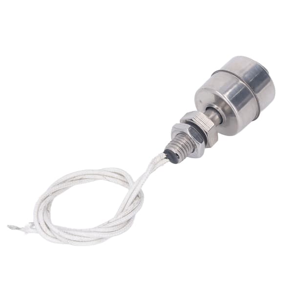 5Mpa flottör vattennivåkontrollbrytare rostfritt stål nivåsensor 10mm slag 0-220V 45mm längd