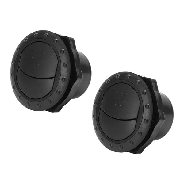 2:a Svart ABS Universal Luftkonditioneringsventilationsutlopp för RV Båt Buss Bil