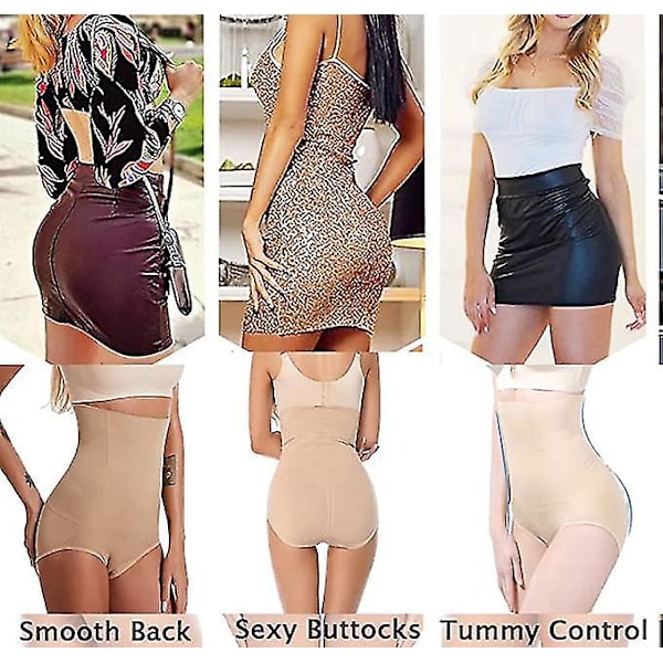Kvinders højtaljede mave-thong Shapewear Black 3XL and 4XL