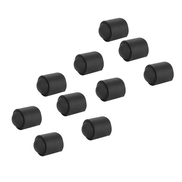 10 kpl Pool Cue Tip Protector Biljardikepin suojukset Musta