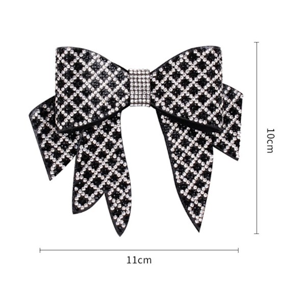 Temperament Rhinestone bue (1# sort plaid bue stor)