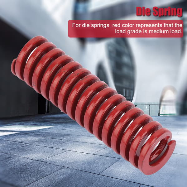 2 OD 10 mm ID 5 mm Högprecisionsstål Röd Medium Last Formfjäder TM10x35 mm