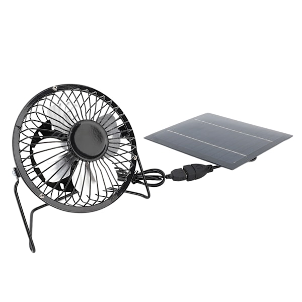 5W Solar Panel Ventilator Udendørs Køling USB Drivhus Hønsehus Hundehus