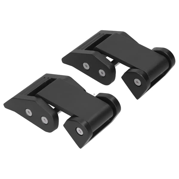 Motorhjelmslåsspændesæt aluminiumslegering sort passer til Jeep Wrangler / Gladiator