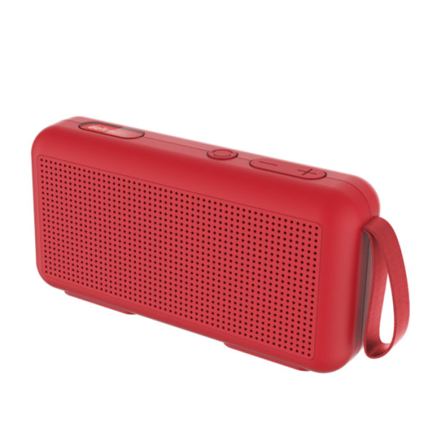 Bluetooth högtalare, kreativ graffitimålad minikort FM trådlös högtalare (röd),