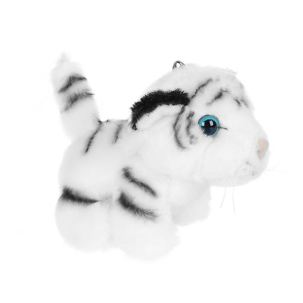 1 stk Tiger Doll Diy Pendant Lille Tiger Doll Nøglering Taske Diy Hængende Decor White