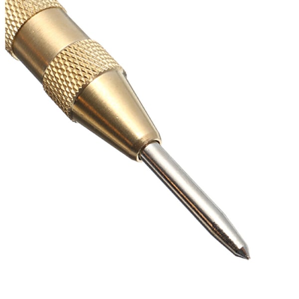 HSS spets fjäder Mässing Auto Punch Center Punch Tool