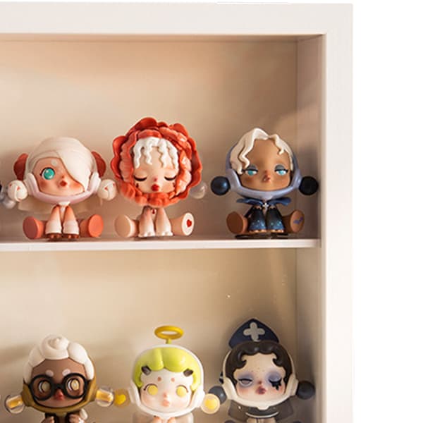 3D Förtjockat Anime Figur Display Vit Enkel Partition Mini Leksaker Samling Förvaringslåda
