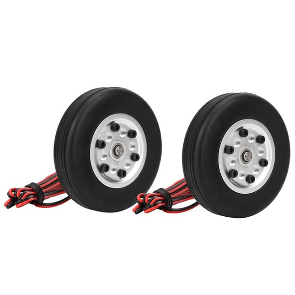 65mm Gummihjul Bromssystem med 4mm Axel för RC Flygplan