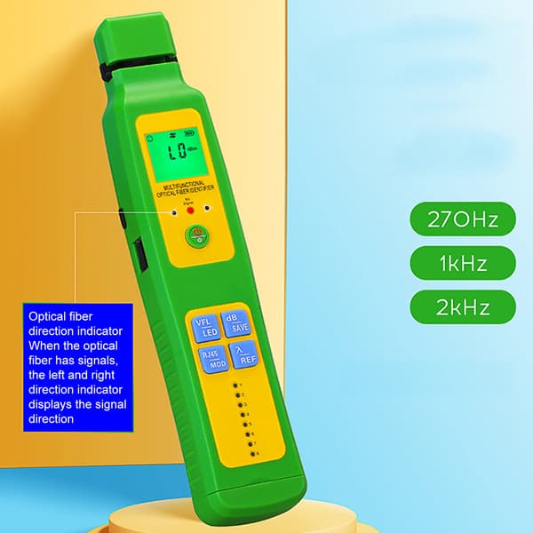 VFL Visuel Fejlfinder 70dBm LED Fiberoptisk Effektmåler 800 1700nm