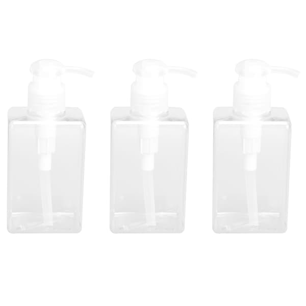 3-pak 150 ml tom flydende sæbedispenser plastikpumpeflasker til køkken badeværelse