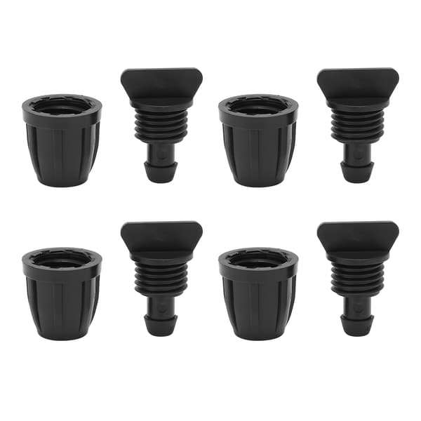 20-pack 8/11 mm låsbara droppbevattningsslangändpluggar med hål
