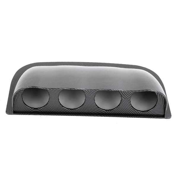 Universell 4-hulls målerholder Quad Dash Meter Pod Dashboarddeksel Karbonfiberstil