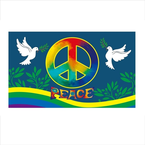 Ukraina Peace Dove Handviftad flagga