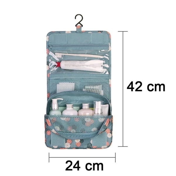 Bärbara reseförvaringsväskor Flera fickor Stor kapacitet Vikbara necessärer Organizer Utomhus- eller hemmakeup kosmetiska väskor style 2