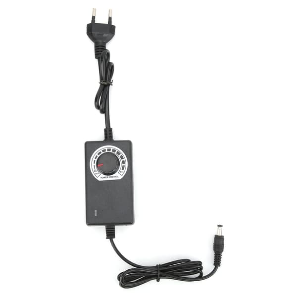 DC Motor Hastighetskontroller Justerbar Strømforsyningsadapter EU-plugg 100V til 240V
