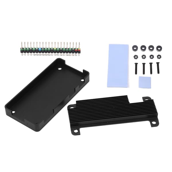 Raspberry Pi Zero Aluminiumlegering Passiv Køling Kabinet Pin Header