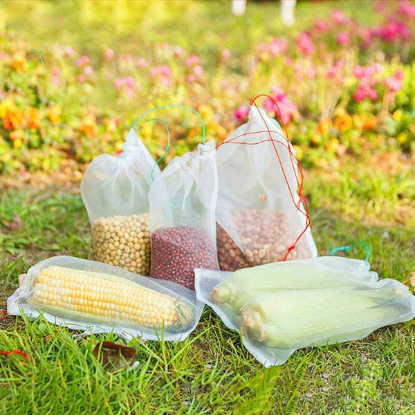 100 Nylon insektposer Frugtposer Frøposer (15cm*25cm)