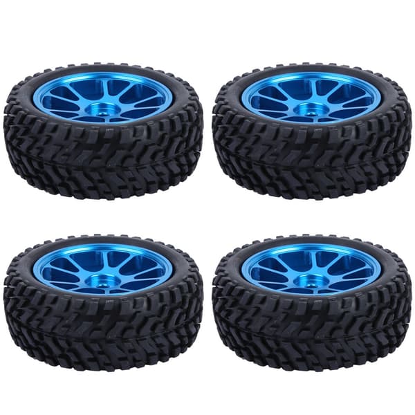 75mm RC-fälg i legering Blå Rallydäck för WL 1/18 A959 A979 A969 Racingbil
