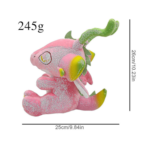 Hvid Dragon Fruit Dragon Plys,Macaroon Dragon Fruit Fyldedyr,dragonfruit Dragon Plushie S Green