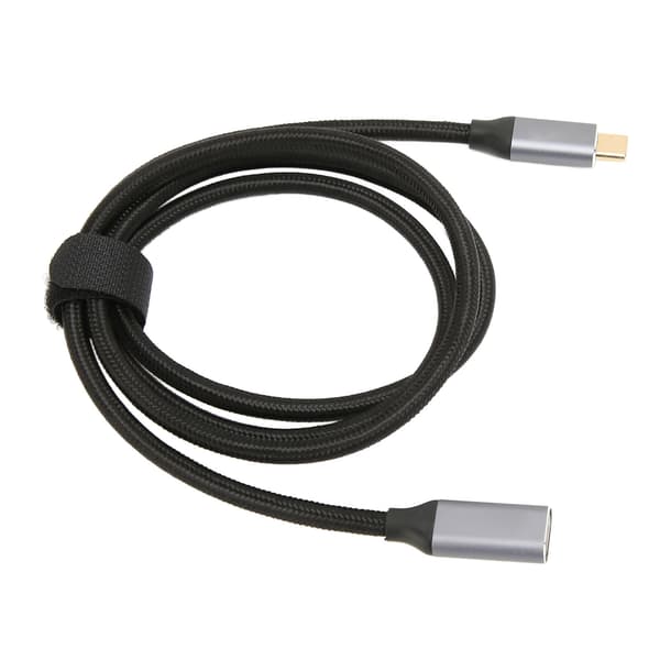 USB-C Forlængerkabel 10 Gbps Datasynkronisering 100W Power Delivery 4K 60Hz Video Output USB-C Kabel med E-Marker Chip 1m