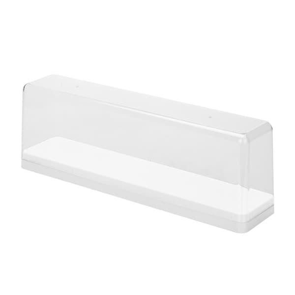 Stapelbar Dammtät Transparent Actionfigur Docka Displayfodral Vit