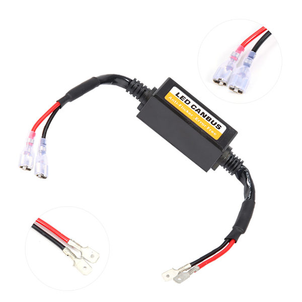 1 par H1 H3 Canbus LED-frontlysdekoder Anti-flimmermotstand feilfjerner