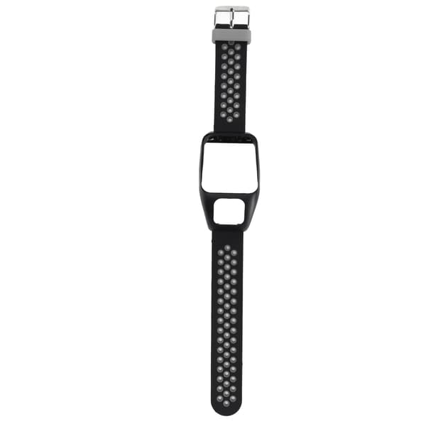 TomTom Runner 3 Adventurer Smartwatch Rem Dobbelt Farve Silikonerem Sort Grå