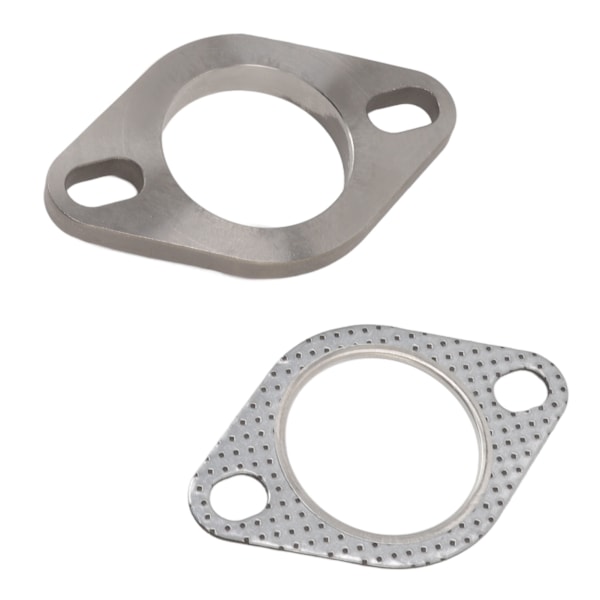 2 Bolter 2in Eksosflens Tilkoblingssett Rustfritt Stål for Eksos Downpipe Catback Headers