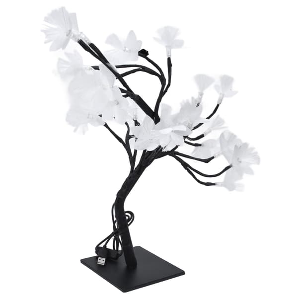 24 LED Fiber Optic USB-driven Simuleringsblomma Lampa Heminredning