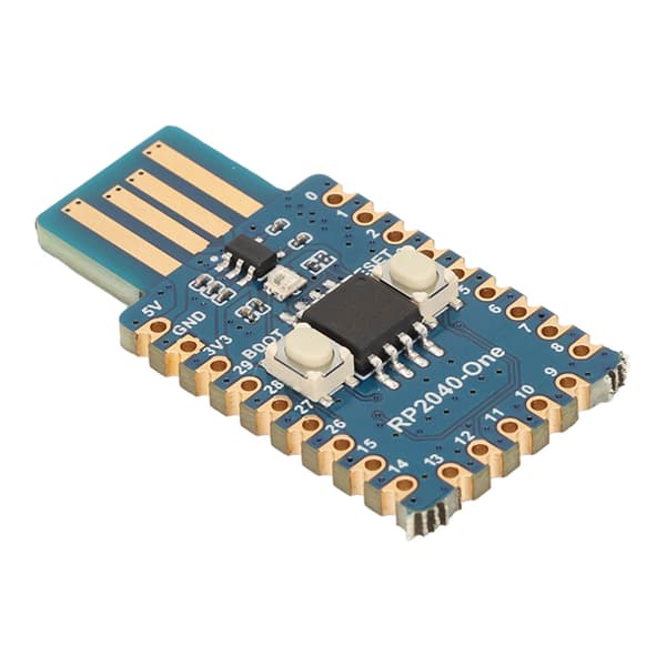 Mikrokontroller RP2040 Én USB A Hannport Dual Core 4MB Flash PCB Pico Utvidelseskort for Raspberry Pi