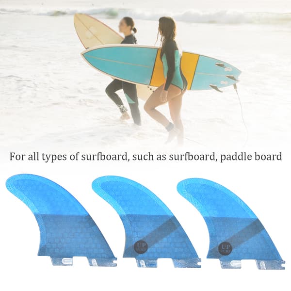 FCS2 Blå Surfbräda Fena Glasfiber Flexibel Stabil Surfing Tillbehör