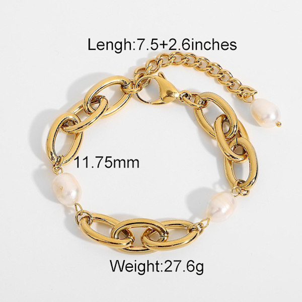 Armband Baroque Pearl Daily Outfit Metallic Element B1472